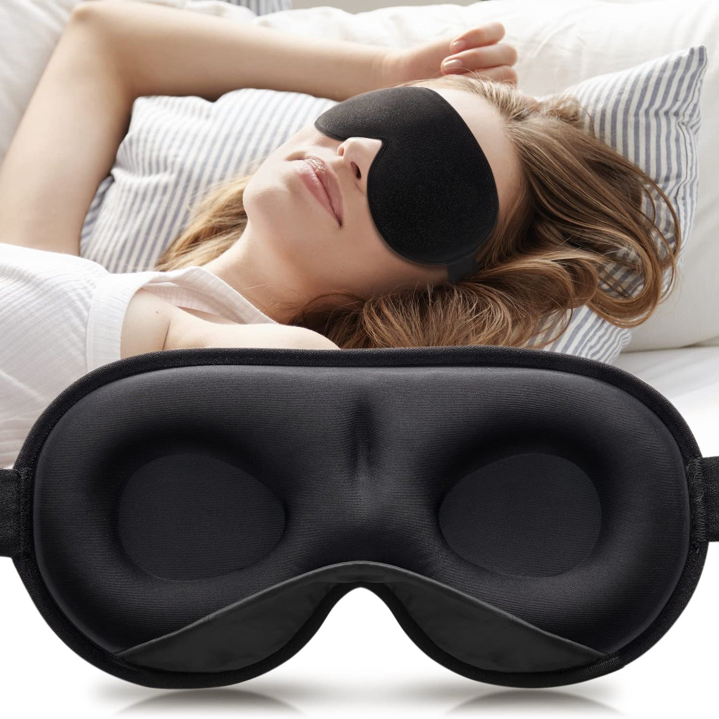 3D Sleep Mask NO Headphones NO Bluetooth - yoppa.co.uk